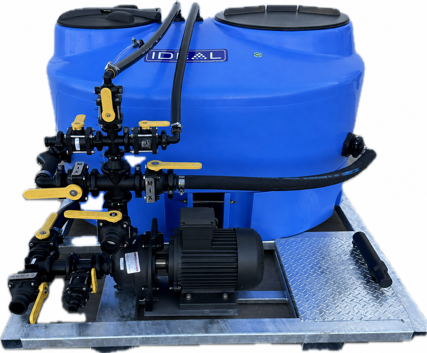 Ideal 1200L 2" Banjo 240V Electric Chemical Batch Mixer