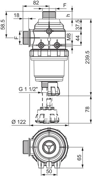 Arag Suction Filter 1-1/2"- 314