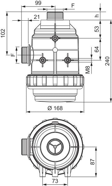 Arag Suction Filter 1-1/2"- 316