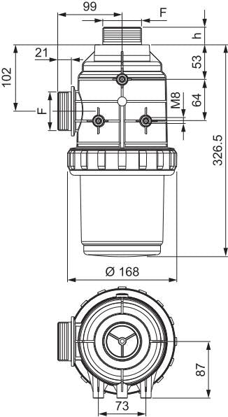 Arag Suction Filter 2” - 317