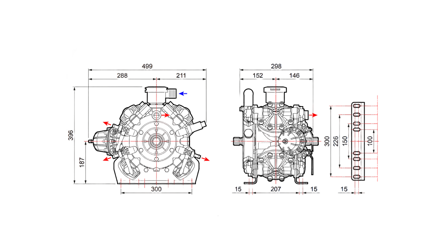 Comet High Pressure Diaphragm Pump IDS2001