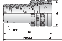 RYCO - Single Acting Sleeve Poppet Check Valve (FEMALE)