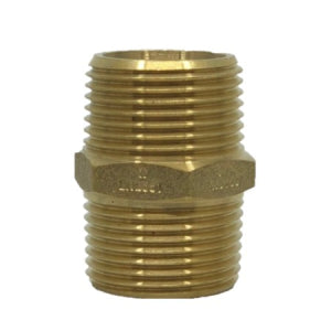 Brass Hex Nipple BSPT HN