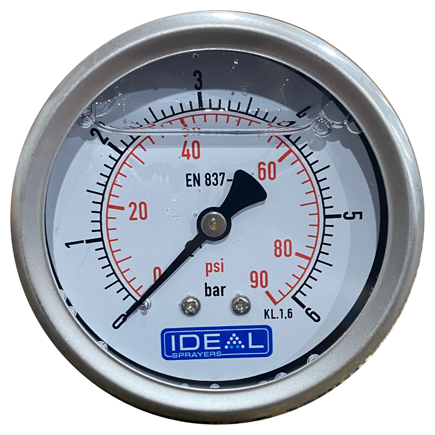 Ideal Pressure Gauge 63MM (2.5”) 1/4” BSPT Rear Inlet