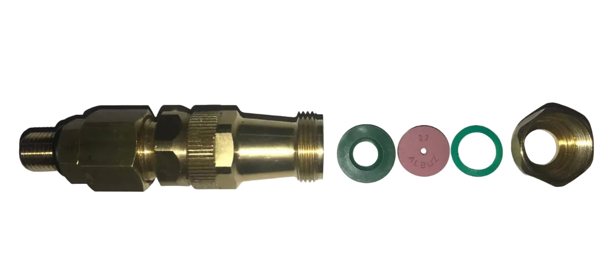 Braglia Airblast Straight Adjustable Brass Nozzle 60.610.11