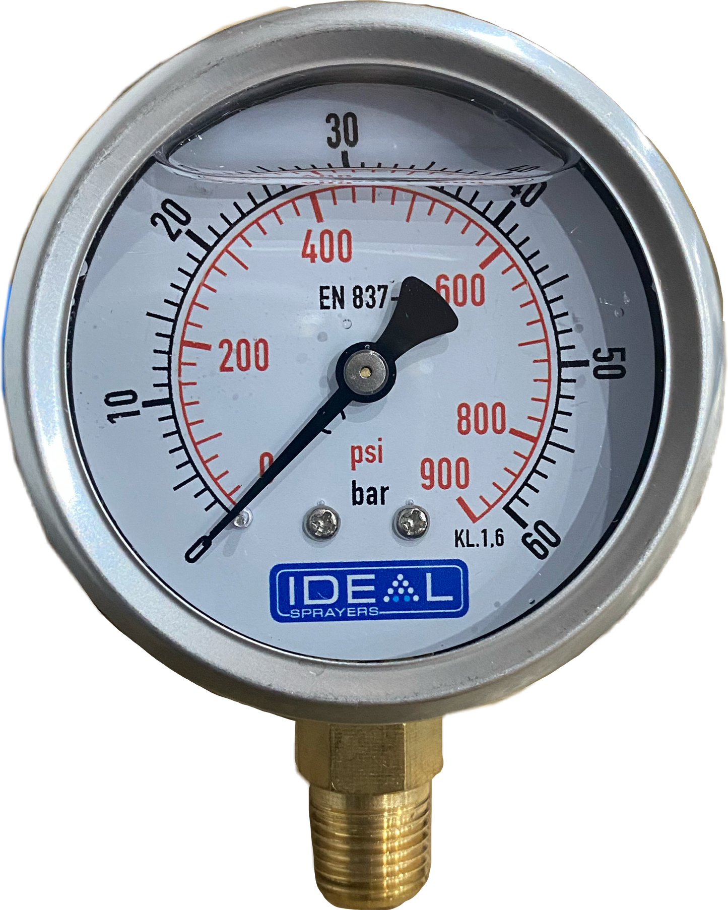 Ideal Pressure Gauge 63MM (2.5”) 1/4” BSPT Bottom Inlet