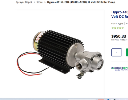 Hypro 12V Roller Pump 4101XL-E2H