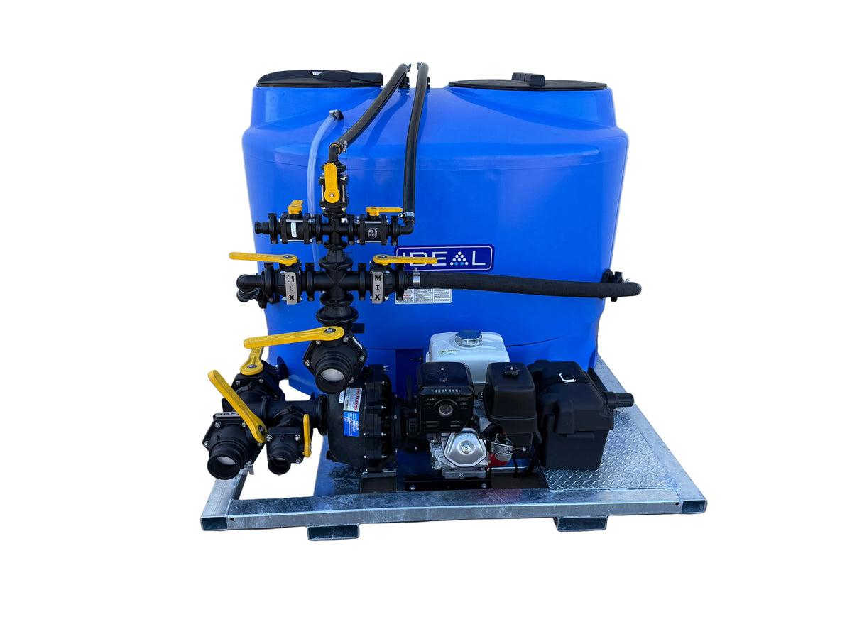 Ideal 1200L Banjo 3" M350 SuperFlow Honda Chemical Batch Mixer E/START