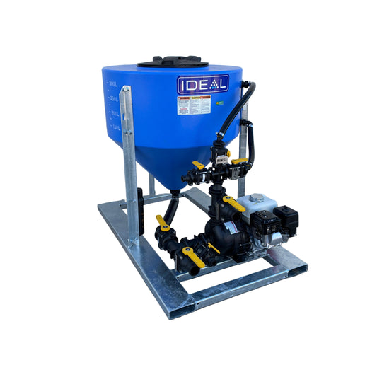 Ideal 300L Petrol 2" Chemical Batch Mixer Vat