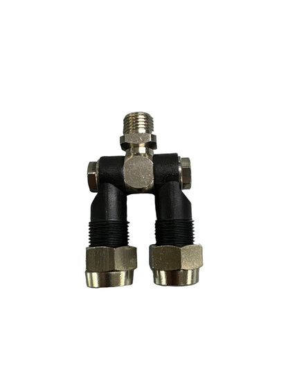 Braglia Swivel Nozzle Double 1/4 Inch BSPM Includes Caps 264.612.171