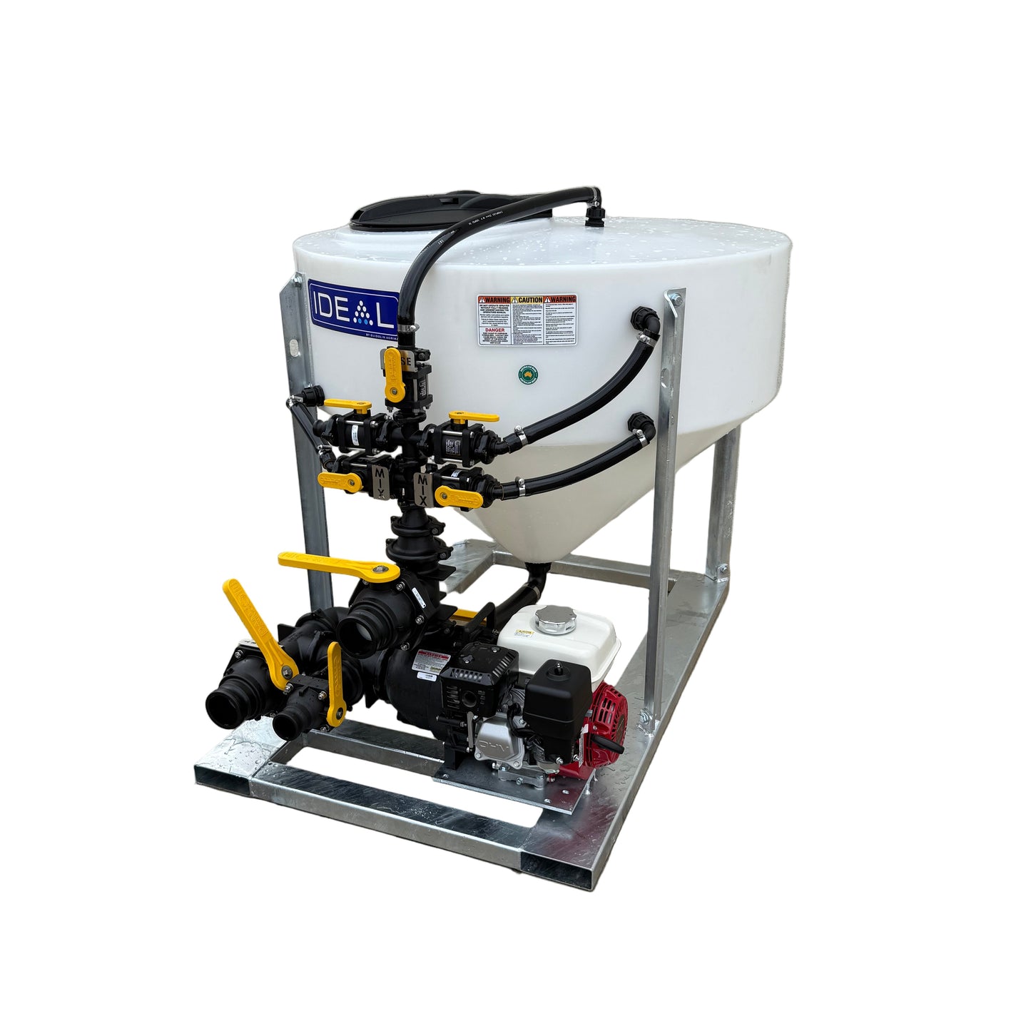 Ideal 500L 3” Petrol Chemical Batch Mixer Vat