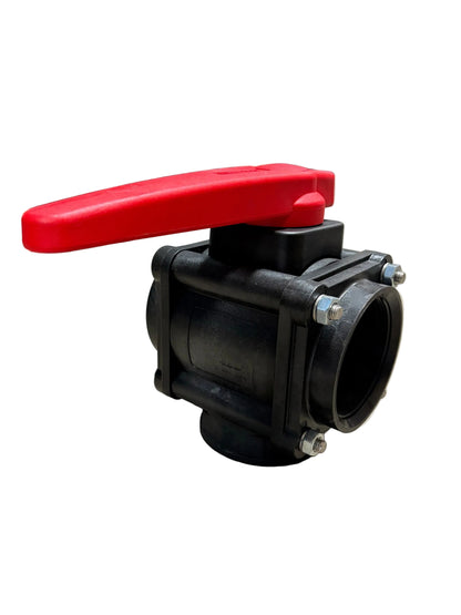 Arag 3" BSP 3 Way Threaded Ball Valve 453027A99