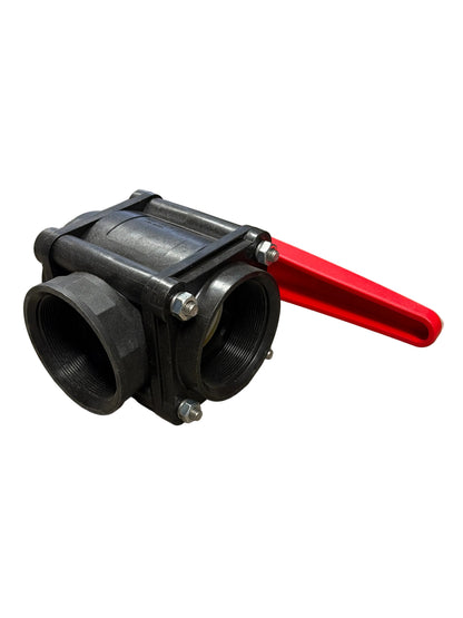 Arag 3" BSP 3 Way Threaded Ball Valve 453027A99