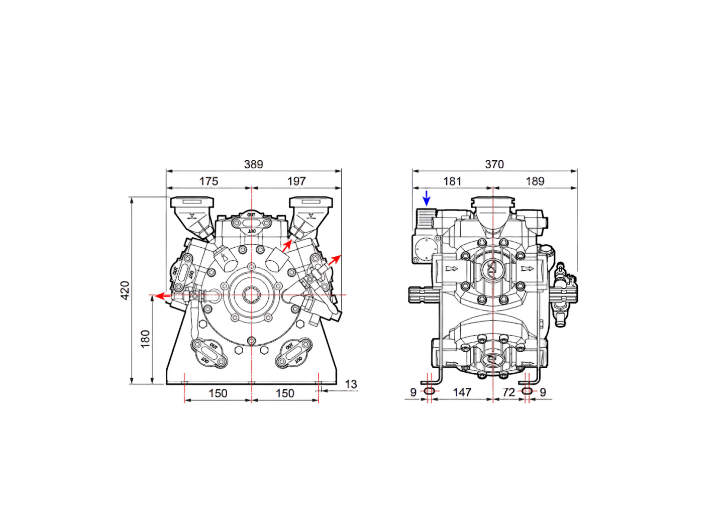 Comet APS Diaphragm Pump - APS166