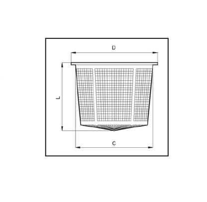 Arag "Filter Basket Suit 455mm Lids 300126 (185mm deep)