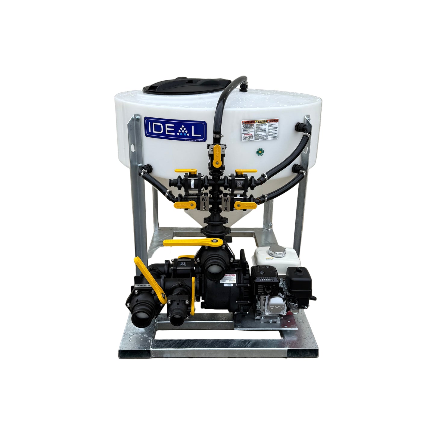 Ideal 500L 3” Petrol Chemical Batch Mixer Vat