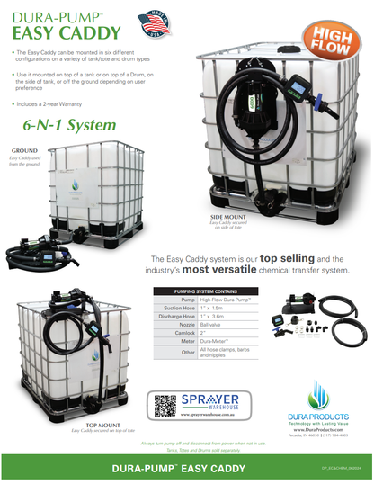 Dura Chemical Easy Caddy Pump System DPEM-6318V-12