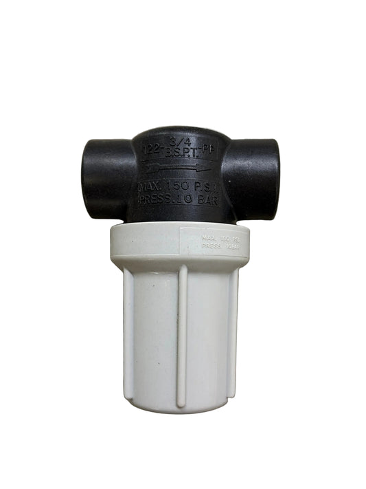 TeeJet 3/4″ Compact Liquid Line Strainer with 100 Mesh AAB122-3/4-PP-100