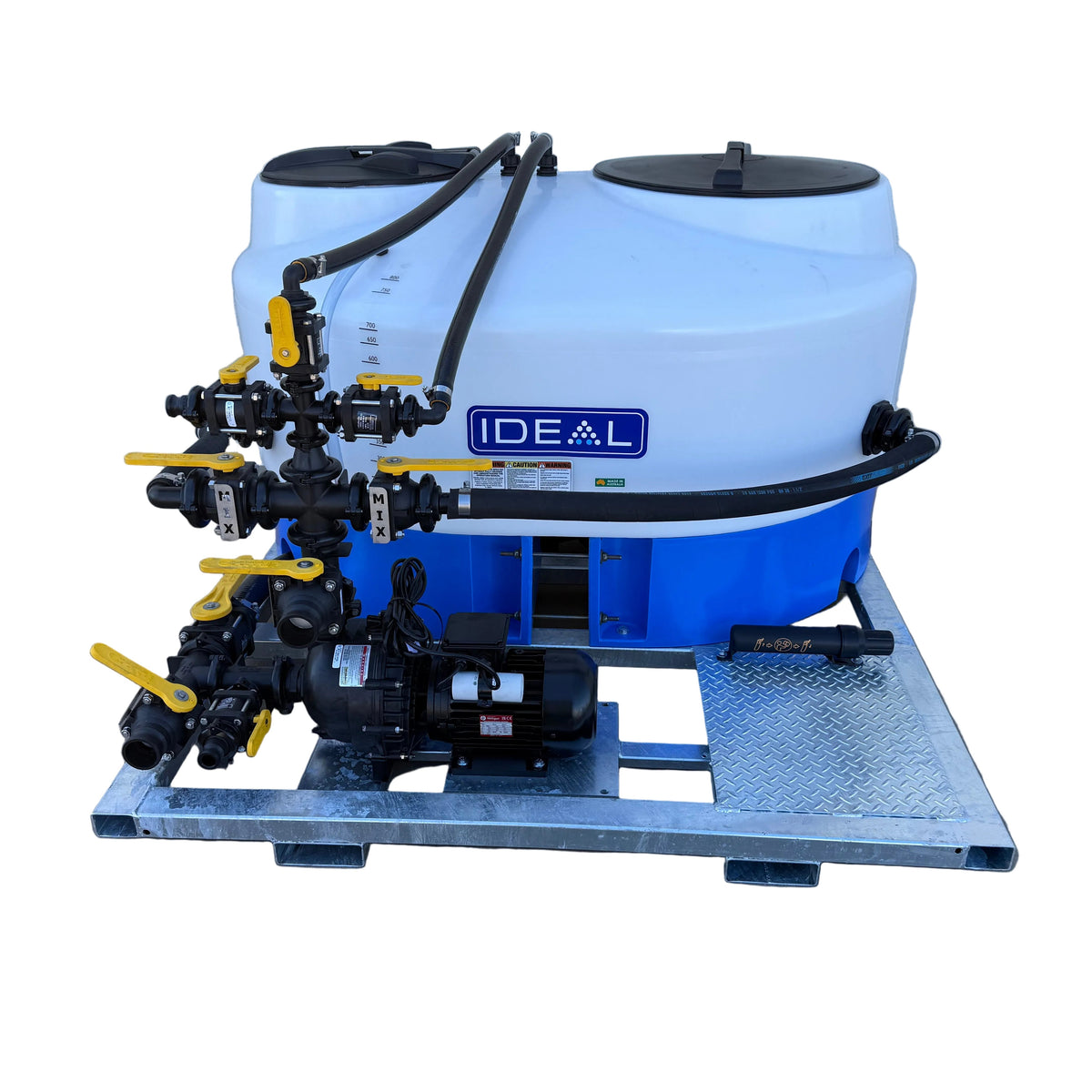 Ideal 800L 2" 240V Electric Chemical Batch Mixer Vat