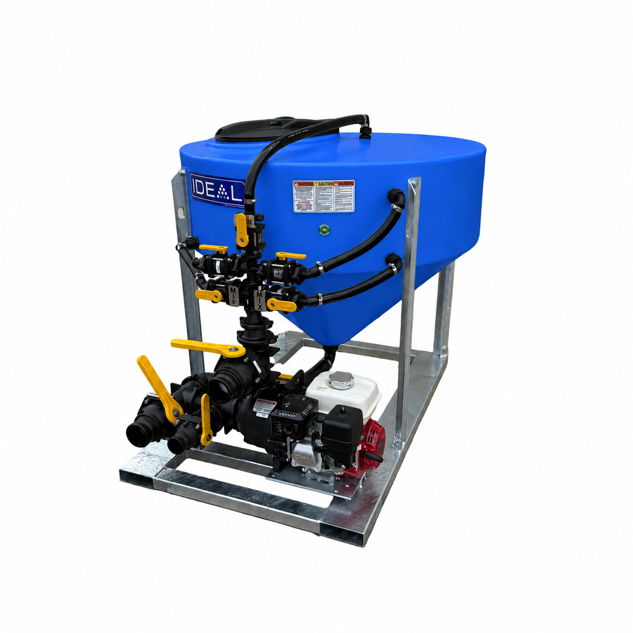 Ideal 500L 3” Petrol Super Flow Chemical Batch Mixer Vat
