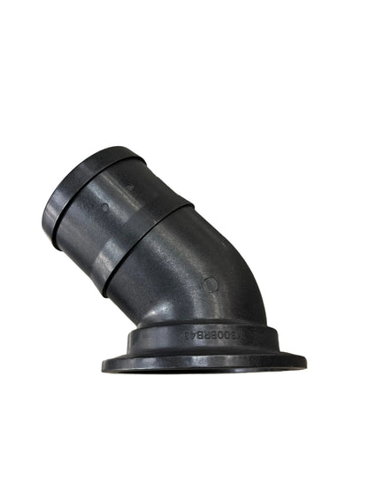 Banjo Manifold Flange x 45 Degree Hose Barb Elbow