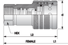RYCO - Single Acting Sleeve Poppet Check Valve (FEMALE)