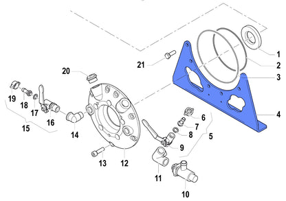 Comet APS166 Foot Bracket 2400006300A