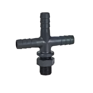TeeJet 3/8 Triple Shank Nozzle Body with Mounting Nut 8124-NYB-406TD