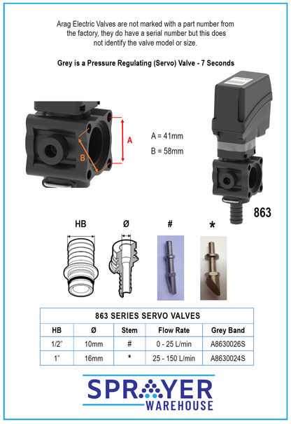 Arag 863 Servo / Regulating Valves - A8630026S