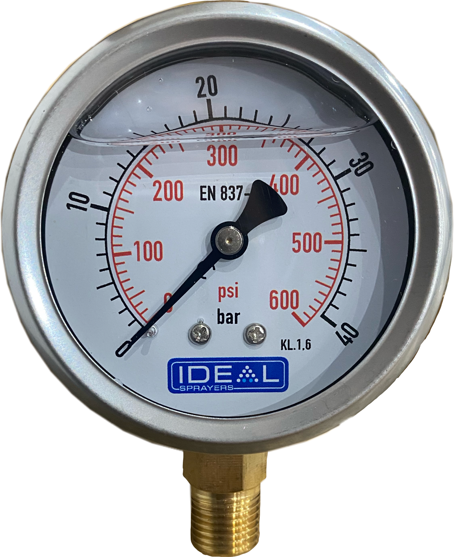 Ideal Pressure Gauge 63MM (2.5”) 1/4” BSPT Bottom Inlet