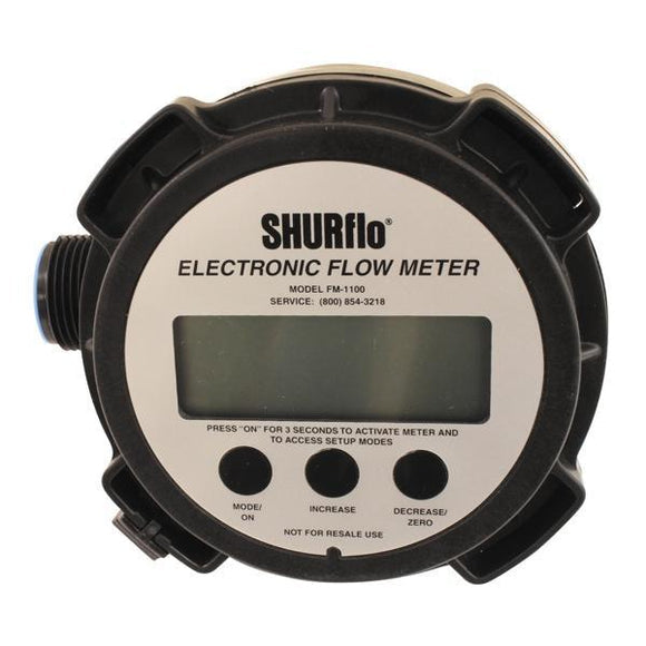 Shurflo 90Deg Chemical Flowmeter FM-1100