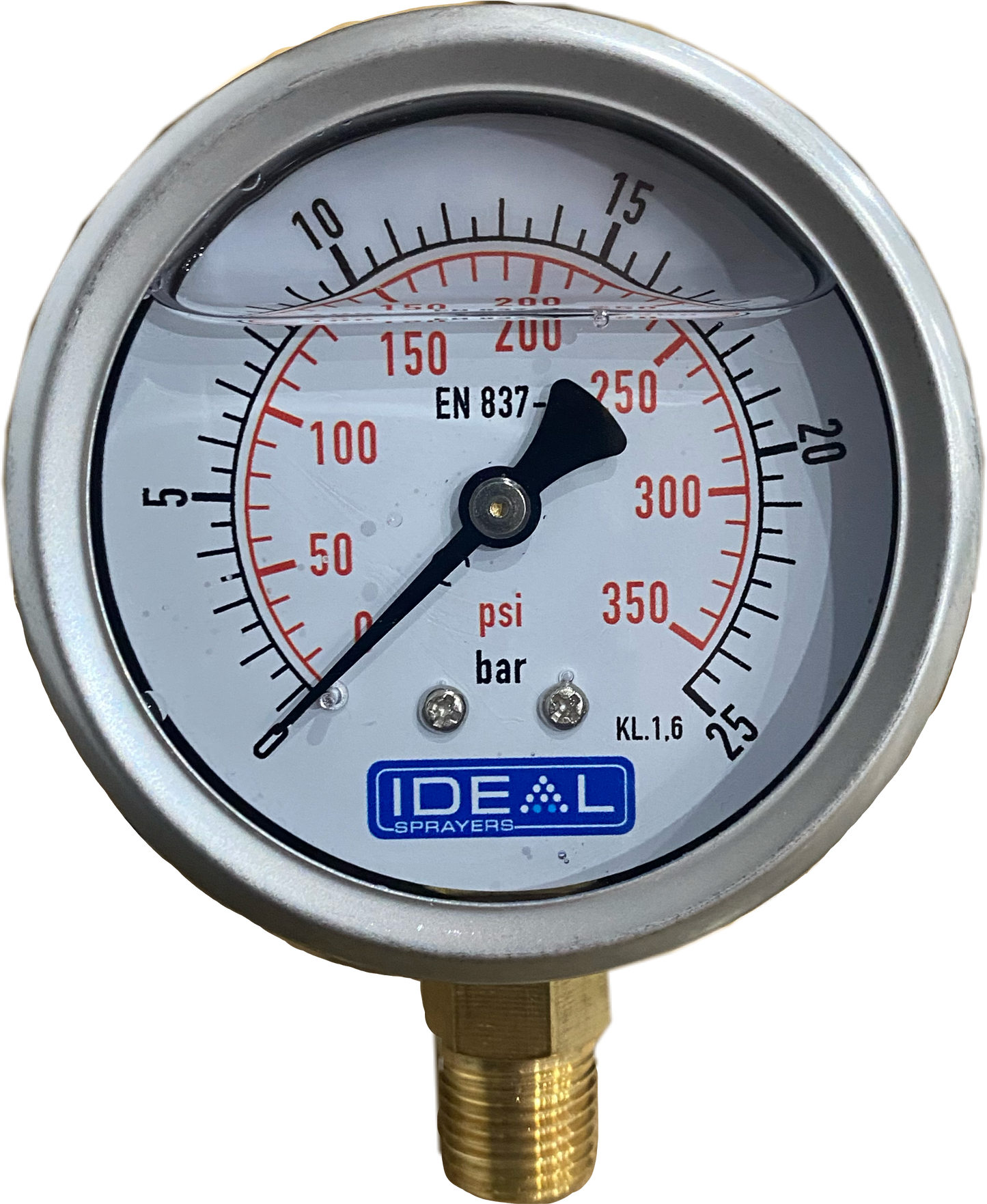 Ideal Pressure Gauge 63MM (2.5”) 1/4” BSPT Bottom Inlet