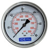Ideal Pressure Gauge 100MM (4”) 1/4” BSPT Rear Inlet