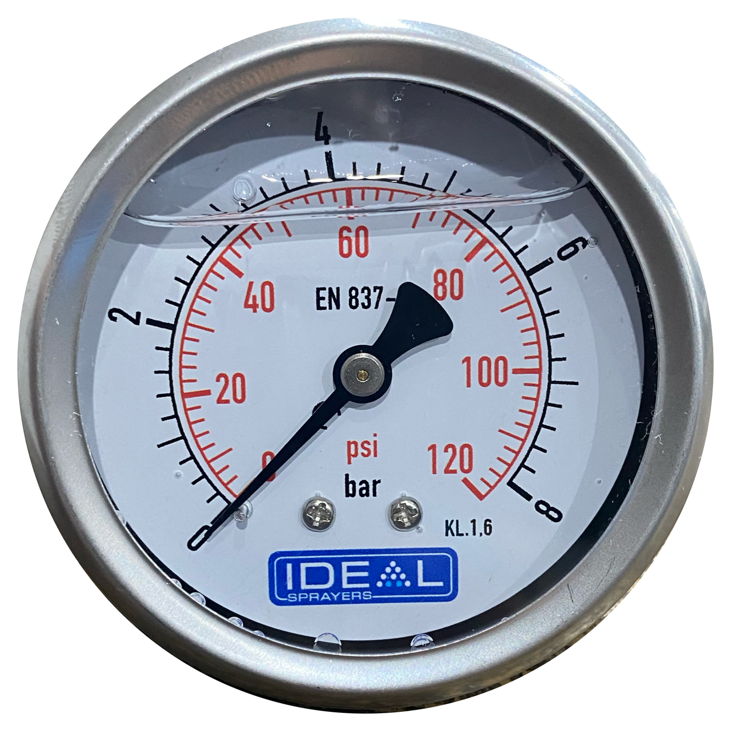 Ideal Pressure Gauge 63MM (2.5”) 1/4” BSPT Rear Inlet
