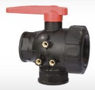 Arag 3 Way Ball Valve Continuous Flow BSP