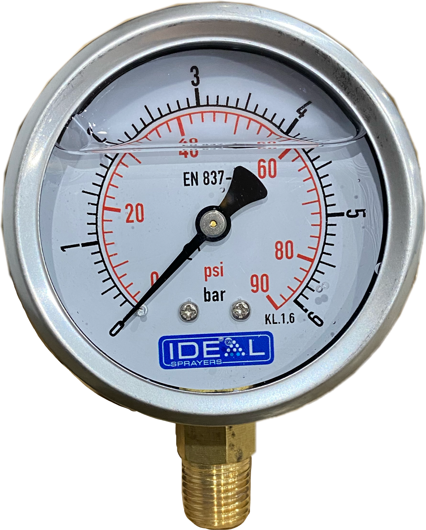 Ideal Pressure Gauge 63MM (2.5”) 1/4” BSPT Bottom Inlet