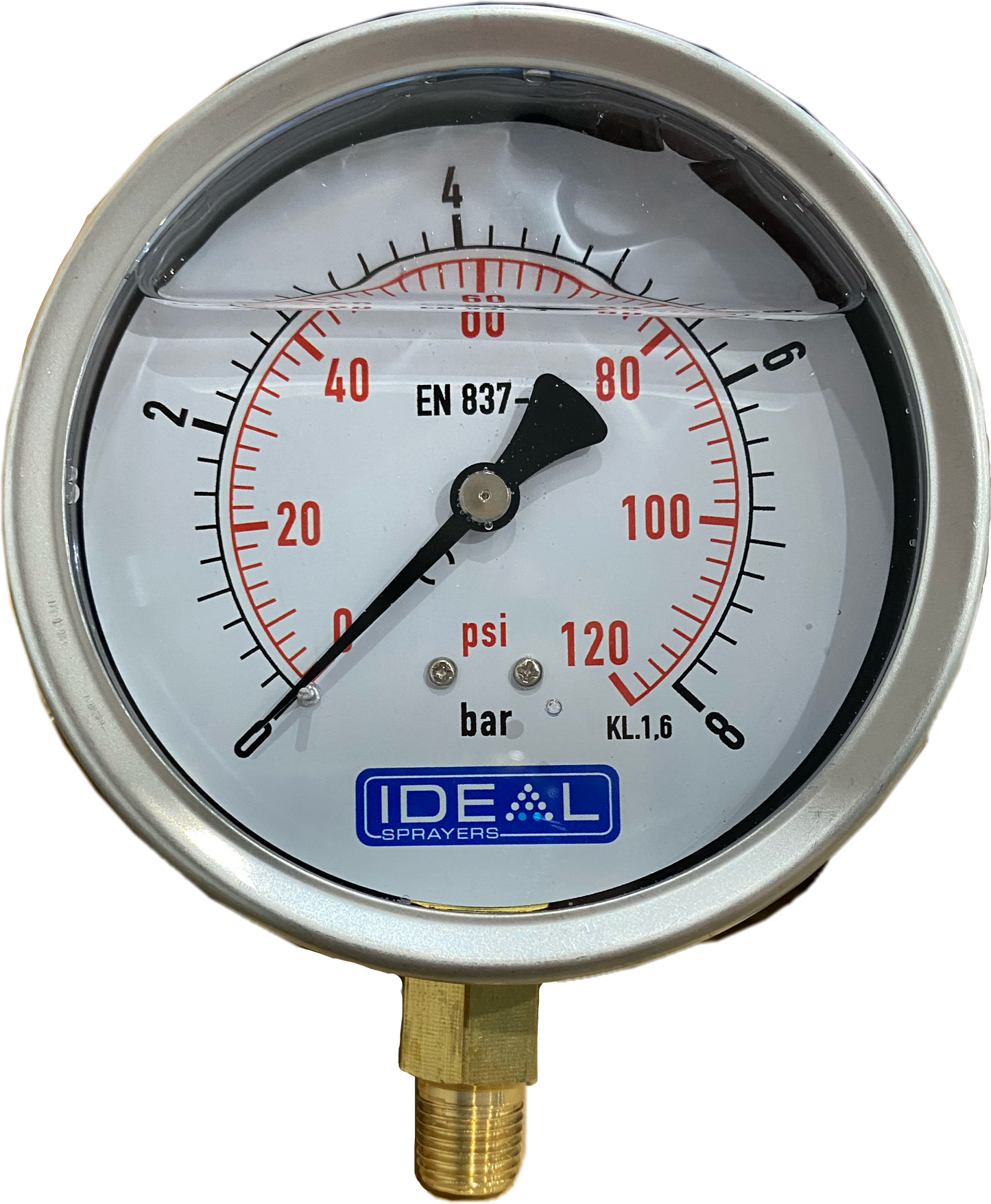 Ideal Pressure Gauge 100MM (4”) 1/4” BSPT Bottom Inlet