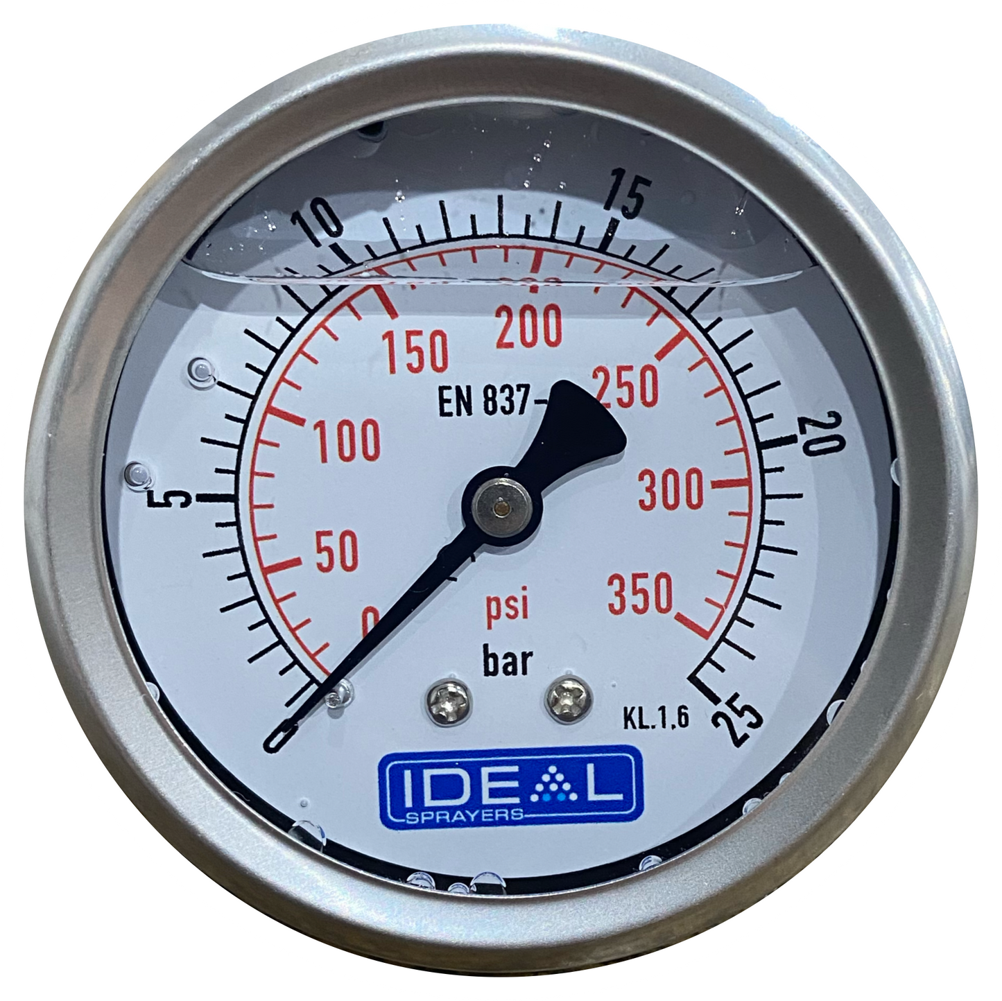 Ideal Pressure Gauge 63MM (2.5”) 1/4” BSPT Rear Inlet