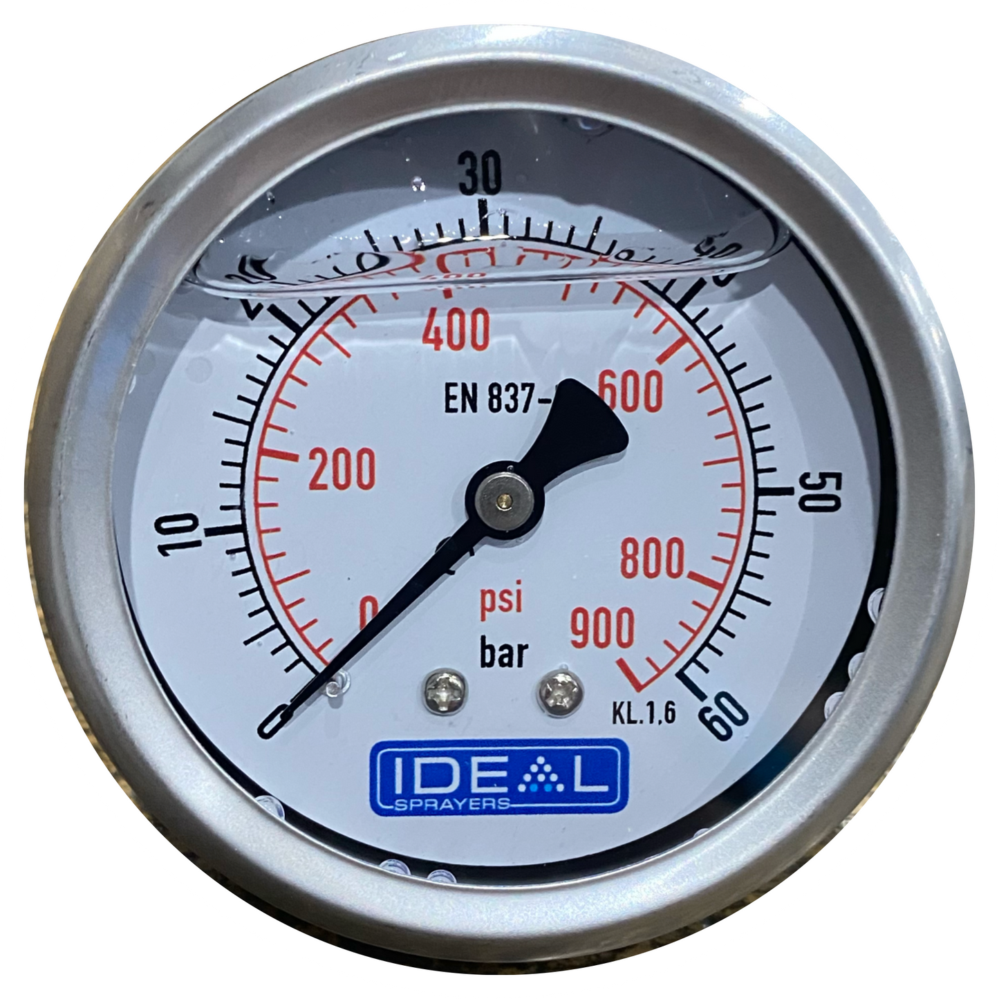 Ideal Pressure Gauge 63MM (2.5”) 1/4” BSPT Rear Inlet