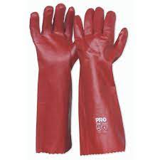 Ideal Red PVC 45cm Gloves